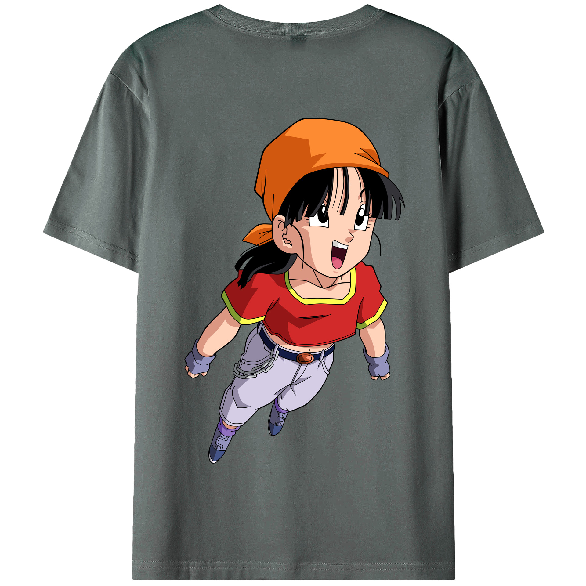 （画像用） ドラゴンボール パン DRAGON BALL Pan 綿100％半袖Tシャツ（背面プリント）